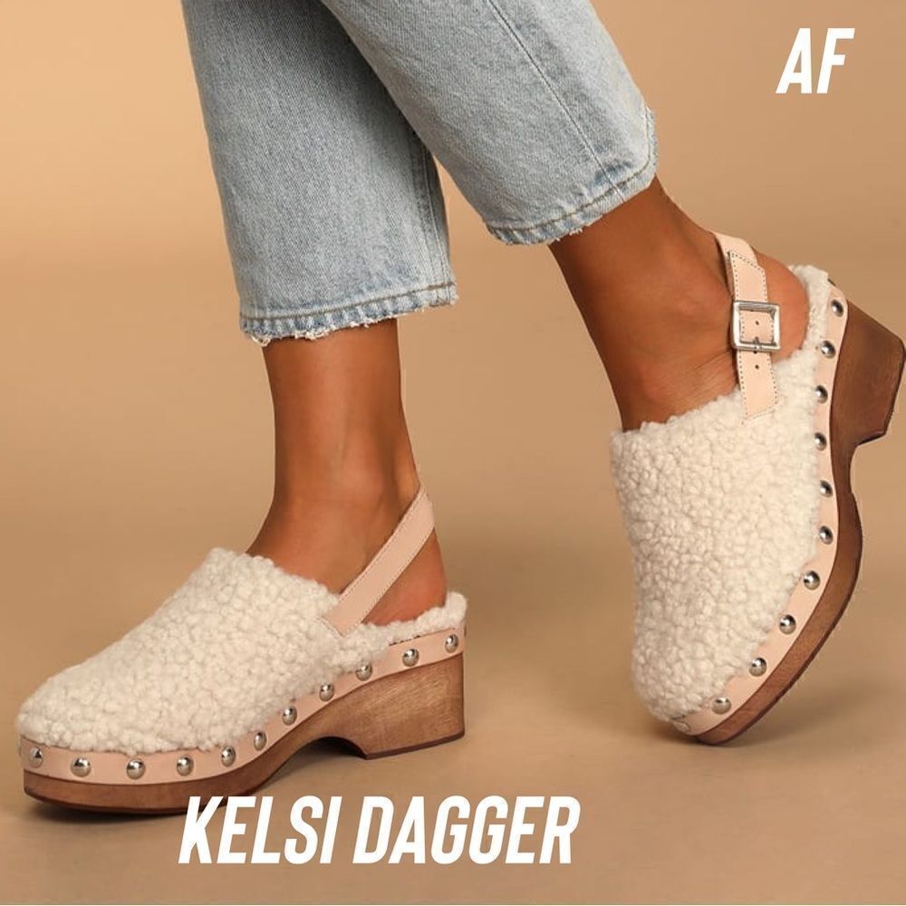 KELSI DAGGER BROOKLYN WAREHOUSE BISCOTTI SLINGBACK CLOG NEW 9.5